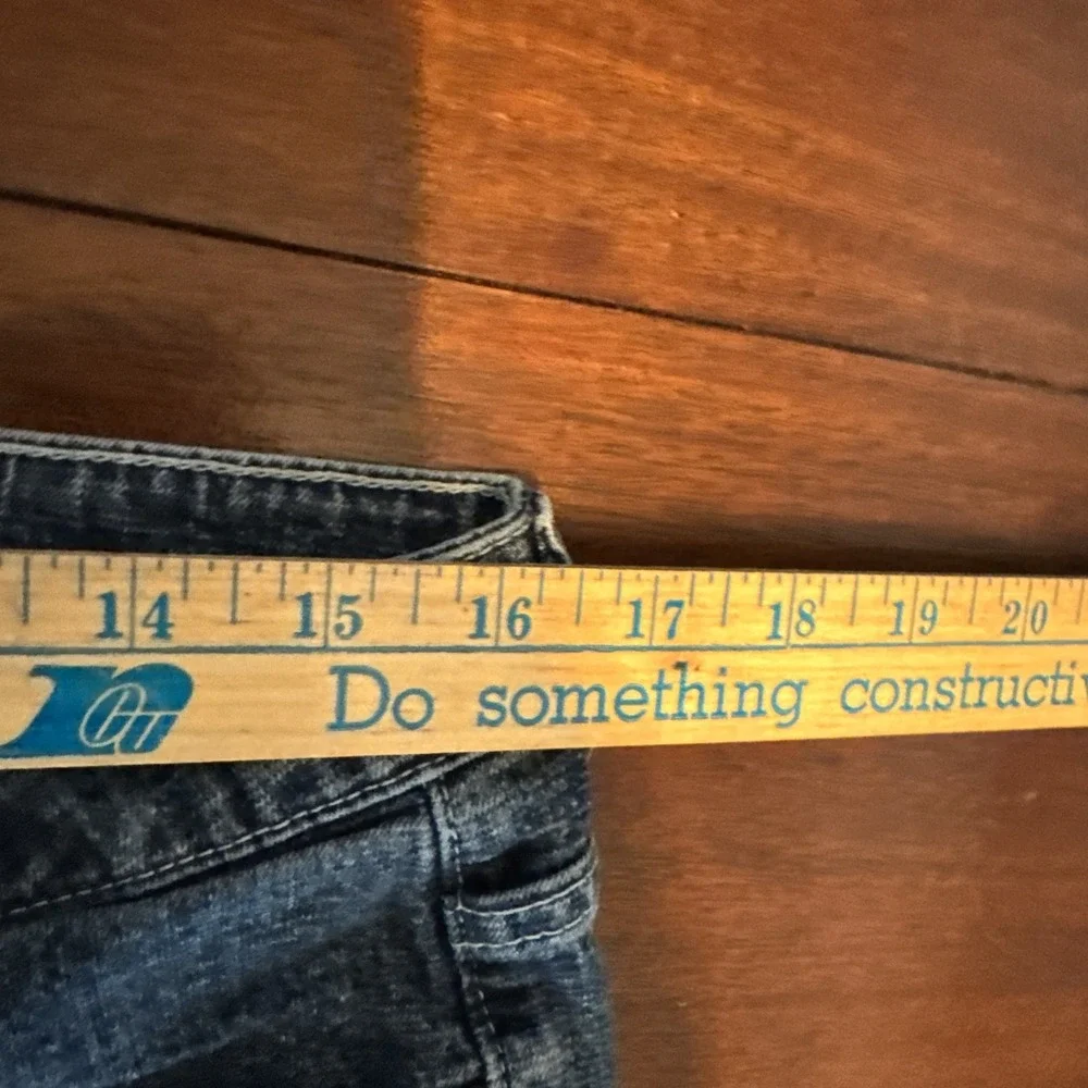 Mossimo‎ Women's Stretch Blue Jeans Size 15 Mid Rise Bootcut Made in Mexico